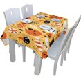 thumbnail image 5 of Coolnut Tablecloth Halloween Holiday Symbols Modern Table Cover for Home Decoration, Spill Proof Cloth Washable for Dinner Picnic, 60"x120", 5 of 6