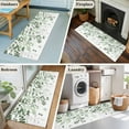 thumbnail image 5 of Kitchen Runner 2 x 6 Ft, Sage Green Leaves Non-Slip Residential Carpet, Summer Botanical Indoor Crawling Mats Runner Rugs for Living Room/Dining Room/Bedroom, 5 of 8