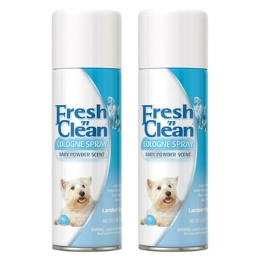 PetAg Fresh 'n Clean Cologne Spray - Keeps Pets Smelling Fresh - 6 Oz - 2 Pack - Baby Powder Scent Dog Spray