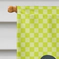 thumbnail image 3 of Caroline's Treasures BB7693CHF Silver Bantam Duck Green Flag Canvas House Size , Large, multicolor, 3 of 4