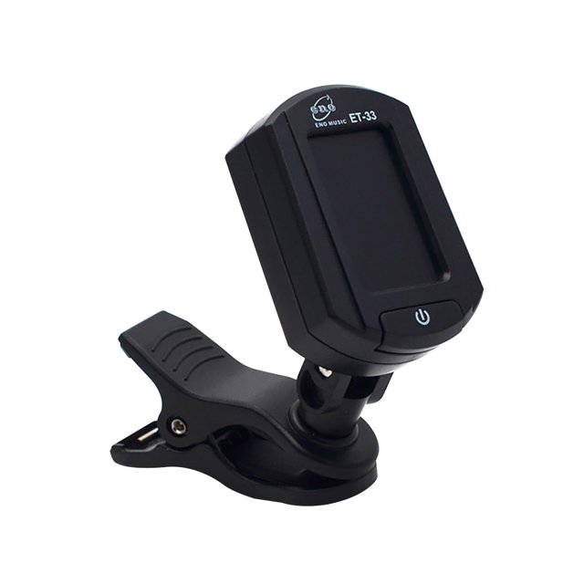 Wweixi Tuner ET-33 Alimenté par Batterie Unité de Réglage Rétroéclairé Mode de Réglage Chromatique pour Guitare Ukulélé