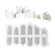 thumbnail image 1 of Ruifaya Molde de silicona para casas, moldes de resina para miniaturas, moldes para casas pequeñas, moldes para casas con paisajes, velas, jabón de aldea, yeso, Q9b4, 1 of 6
