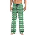 thumbnail image 2 of Conairie Christmas Pajama Pants for Men Flannel Lounge Pants Elastic Waist Loose Soft Comfortable Plaid Print Pj Bottoms Trousers Xmas GreenConairieXXL, 2 of 5