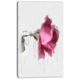 thumbnail image 2 of Beautiful Rose Watercolor Drawing - Floral Canvas Art Print, 2 of 4