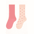 thumbnail image 4 of Kensie Girls Super Soft Slouchy Kids Socks (2-Pack) – Pink Hearts, 4 of 5