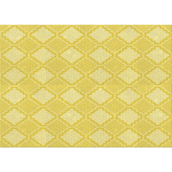 Ahgly Company Machine Washable Indoor Rectangle Transitional Golden Brown Yellow Area Rugs, 7' x 10'
