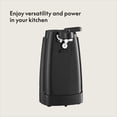 thumbnail image 6 of Electric Can Opener with Knife Sharpener, Detachable Cutting Lever, Cord Storage, Stainless Steel Blade, Black Kitchen Gadget, 6 of 6