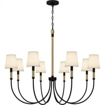Quoizel Bayside 8-Light Matte Black Chandelier
