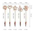 thumbnail image 6 of Raindrops 10Pcs Rose Gold Metal Photo Holder with Clip for Display Photo Wedding Birthday Party, 6 of 8