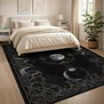 thumbnail image 3 of ODIKA 8'x10' Washable Area Rug Gothic Decorative Witchy Filigree Symmetrical Lunar Goth Corridor for Dining Room, Large Office, Lounge, Non-Slip Chair-Friendly Mat, 3 of 7