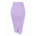 thumbnail image 6 of Women'S Premium High Waist Nylon Ponte Stretch Office Pencil Skirt XXL, 6 of 9