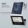 thumbnail image 3 of Panel solar con luz solar de 60 W con control remoto IP67 a prueba de agua, 3 of 5