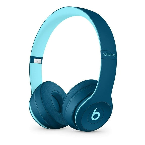 Restored Beats by dre Solo3 Wireless On-Ear Headphones Pop Blue MRRH2LL/A (Refurbished)
