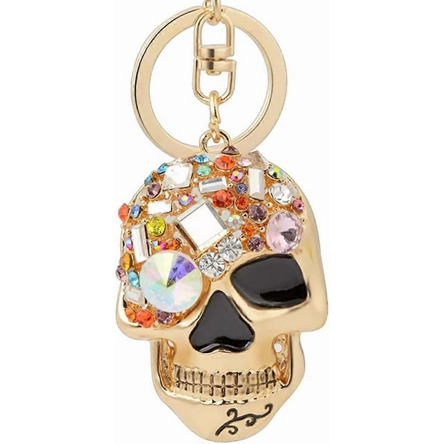 Skull Keychain Keychain Trendy and Punk Style Key Chain Unisex Gift for Friends,Multi-color