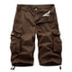 thumbnail image 5 of Mono de verano para hombre, 100 % holgado, estilo safari, informal, de gran tamaño, con múltiples bolsillos, pantalones cortos de cinco puntos, 5 of 5