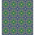 thumbnail image 3 of Orient Duvet Cover Set, Ornate Mosaic Oriental Eastern Patterns with Damask Art, Decorative 2 Piece Bedding Set with 1 Pillow Shams, Twin Size, Yellow Green Teal, by Ambesonne, 3 of 3
