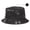 Black, variant on Reversible Tie Dye Cotton Bucket Sun Hat