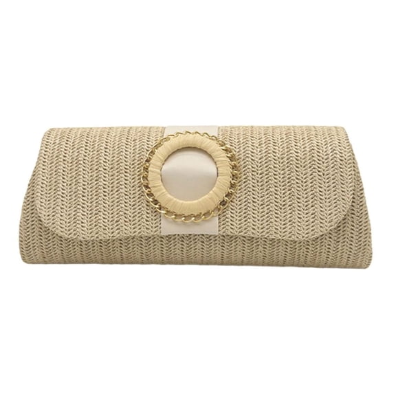 Straw Clutch Purse for Women Envelope Bag Straw Crossbody Shoulder Bag Handbag Summer Beach Bag Woven Clutch Handbags