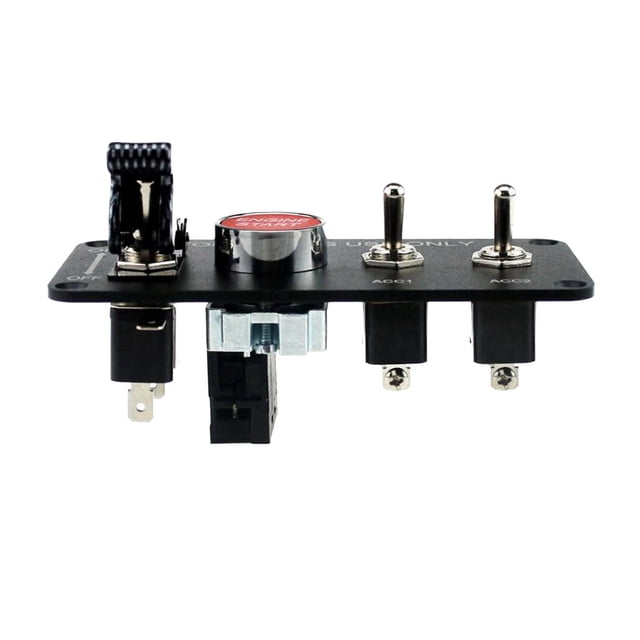 Panel de interruptor basculante de 4 grupos Cola Panel de Interruptor de Encendido LED de Coche de 12 V