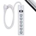 thumbnail image 2 of Cable Power Strip GE de 6 salidas, 800 julios, 1,8 m, 6 salidas, 2 of 7