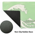 thumbnail image 3 of Matcha Green White Japanese Anime Gaming Mouse Pad XL Cute Kawaii Sage Aesthetic Wave Extended Large Desk Mat Non-Slip Rubber Base Stitched Edge Keyboard Mousepad for PC Office Laptop,31.5×11.8 in, 3 of 6