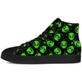 thumbnail image 3 of Aidianart Womens Alien High Top Canvas Sneakers High Top Shoes Size 10, 3 of 5