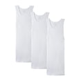 thumbnail image 2 of Fruit of the Loom Men's 100% Cotton White A-Shirts, 3XL 3 Pack, 2 of 4