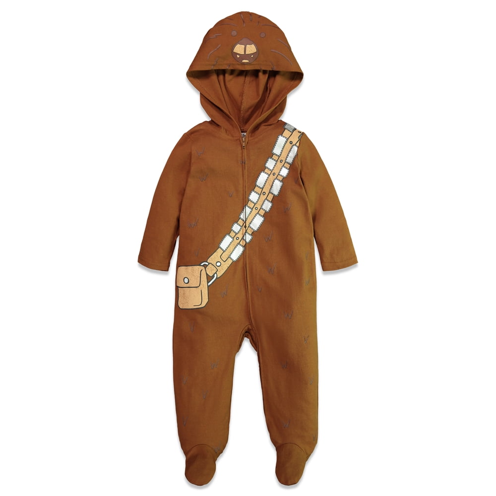 Star Wars Star Wars Chewbacca Baby Boys Costume ZipUp Footies with Hood 24 Months Walmart