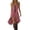 Pink, variant on Miqool Womens Lace Up Deep V-Neck Sleeveless Dress High Low Vintage Western Cowgirl Dress Holiday Party Coaktail Dresses