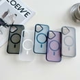 thumbnail image 6 of for iPhone 17 Case, Compatible with MagSafe, Luxury Magnetic Translucent Matte Ultra Slim Protective Military-Grade Drop Protection Lightweight Phone Cover for iPhone 17, Black, 6 of 10