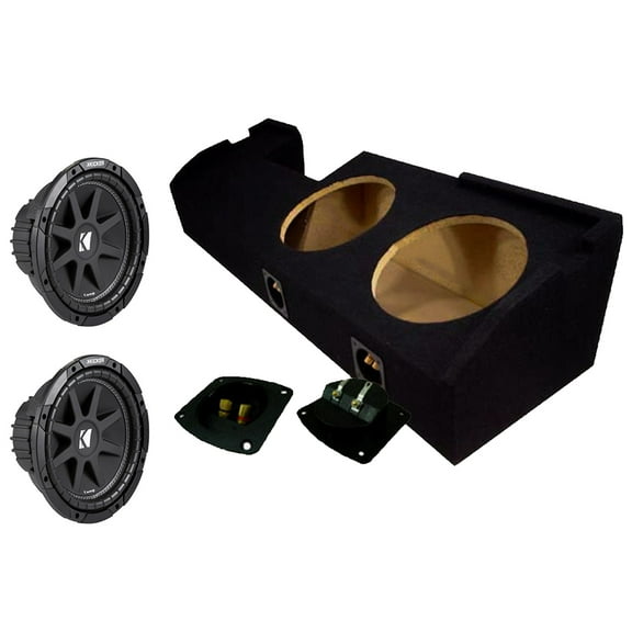 Kicker Ford F-150 01-03 43C104 10" Comp C10 Series Sub & Custom Dual 10" SubBox