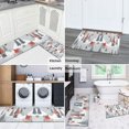 thumbnail image 5 of Gray Christmas Gnome Village Pattern Kitchen Rugs Sets Of 2,Anti Fatigue Kitchen Mat Rugs Non Slip Washable,Decorative Kitchen Floor Mats for Kitchen,Sink,Laundry,17"x30"+17"x47", 5 of 7