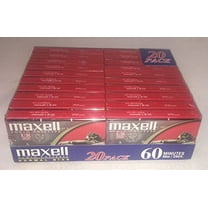 Maxell UR 60 Minutes Audio Cassette Tape, 20 Pack