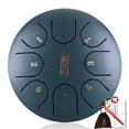 thumbnail image 1 of Tambor de percusión Irfora 6in Metal Tongue Drum Mini 8-Tone Hand Pan Drums con baquetas Instrumentos musicales de percusión Irfora Tambor de percusión, 1 of 7
