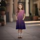 thumbnail image 5 of Girls' Summer Dress Kids 2025 Short Sleeve Ombre Dress with Pockets Casual Summer Dress for Kids Comfortable and Stylish Dresses ,Sie:90, 5 of 9