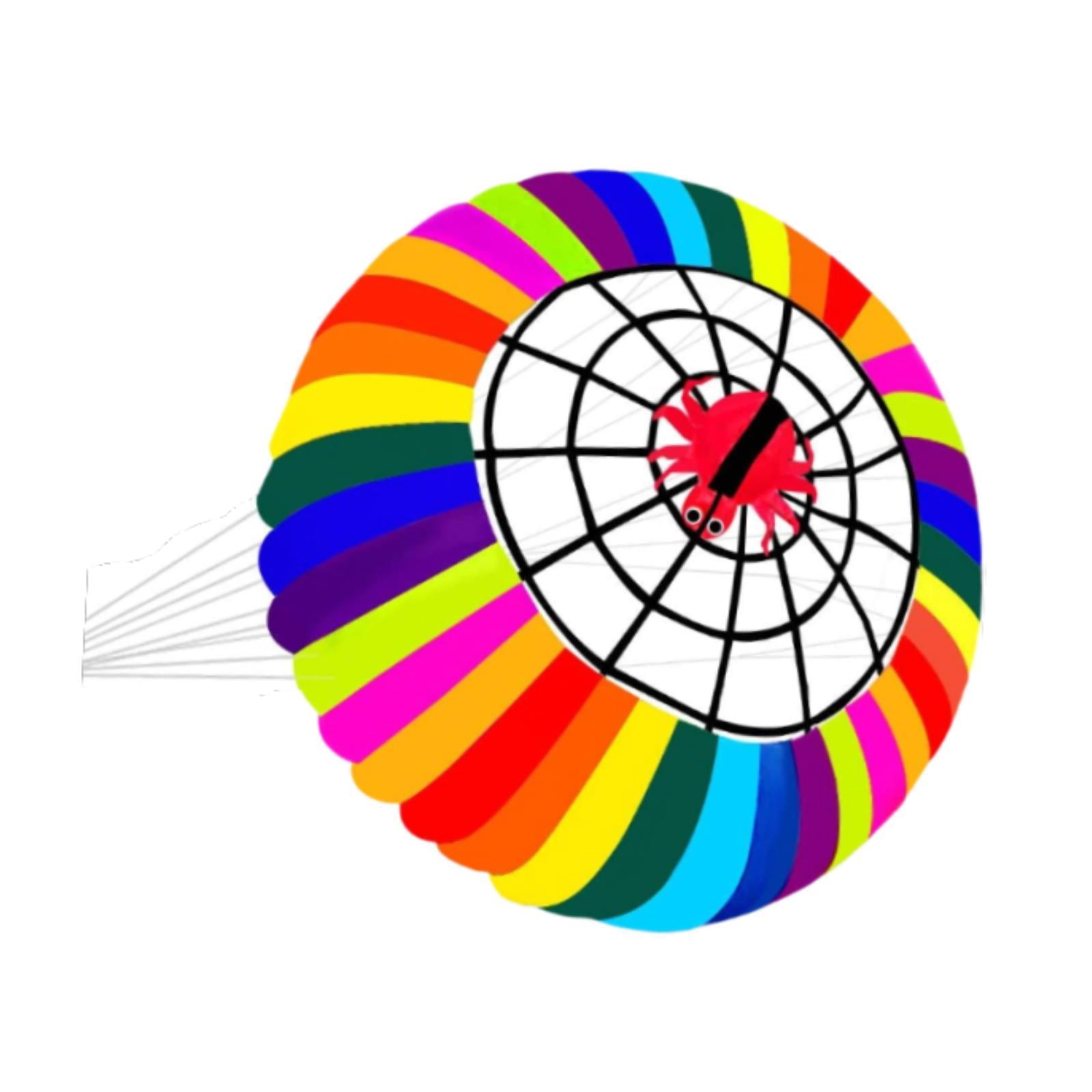 JWQFBC Rainbow Ring Kite 98 inch in Diameter Entry Level No Skeleton Rolling Bowl Crown