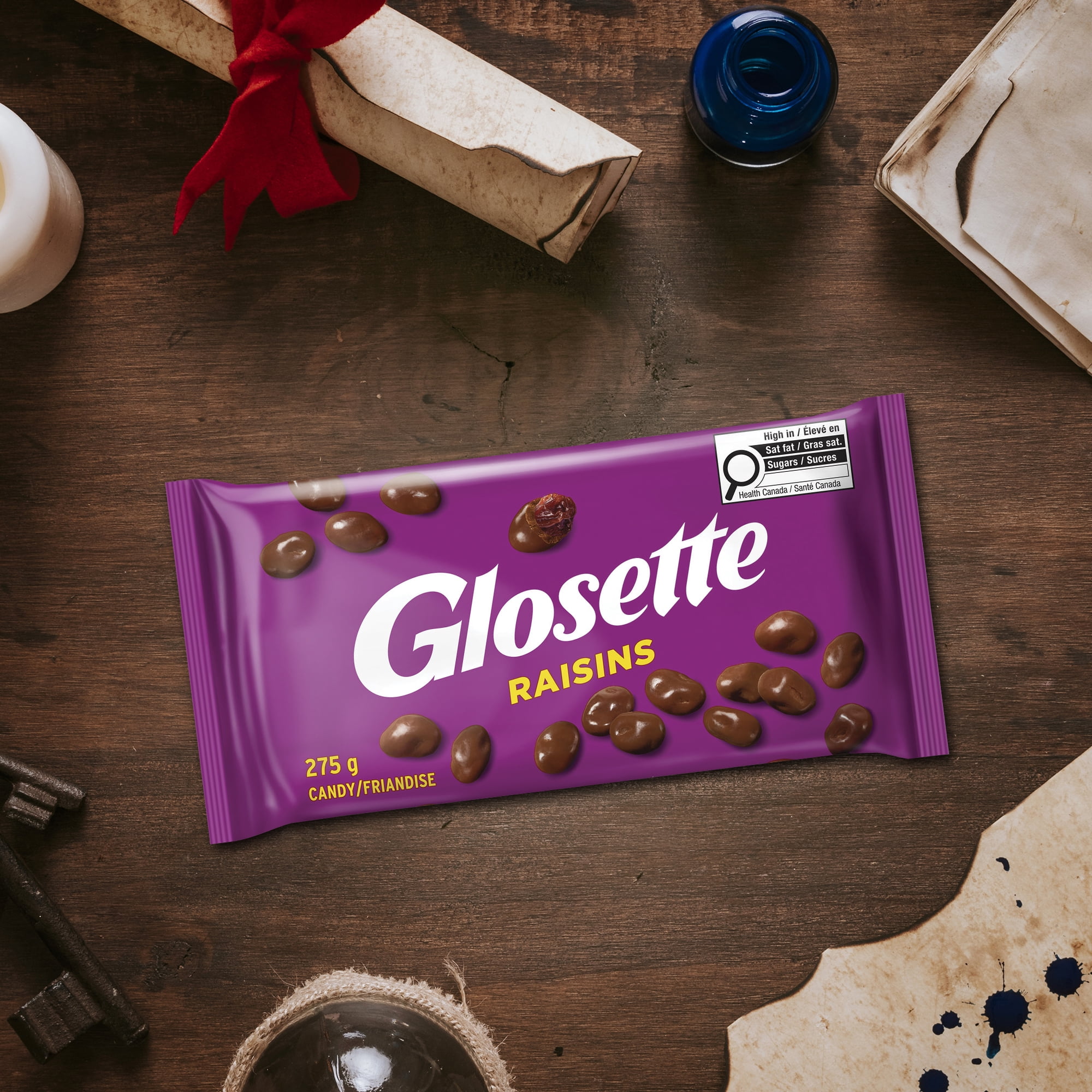 GLOSETTE Raisins Candy, Chocolatey coated, perfect for sharing, 275g