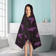 thumbnail image 6 of Halloween Bat Camouflage Pattern Hooded Bath Towel，50"x30" for Ages 3 To 12 Kids, Quick Dry Lightweight Soft Microfiber Hood Beach Towel Cover Up for Kids, 6 of 7