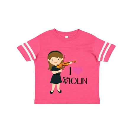 

Inktastic Girls I Heart Violin Gift Toddler Toddler Girl T-Shirt