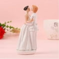 thumbnail image 2 of BESTSKY Wedding Cake Toppers,Resin Craft Decorations Cake Topper Wedding,Wedding Bride and Groom Figurines Wedding Cake Topper,Shape2, 2 of 3