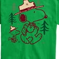 thumbnail image 3 of Peanuts - Snoopy and Woodstock Hiking - Men's Short Sleeve Graphic T-Shirt, 3 of 6