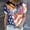 Multicolor, variant on Graphic Tees for Women T-Shirts Patriotic USA Independence Day Short Sleeve Round Neck Logo Tee for Women Loose Fit Top with Flag Print Multicolor XL