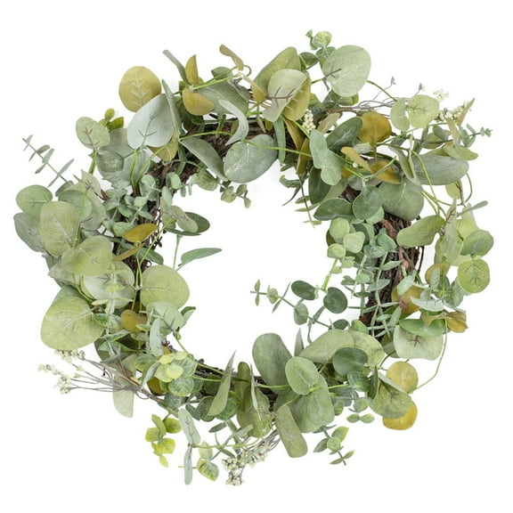 Silk Eucalyptus and Berry Wreath - for Everyday Decor - Factory Direct Craft