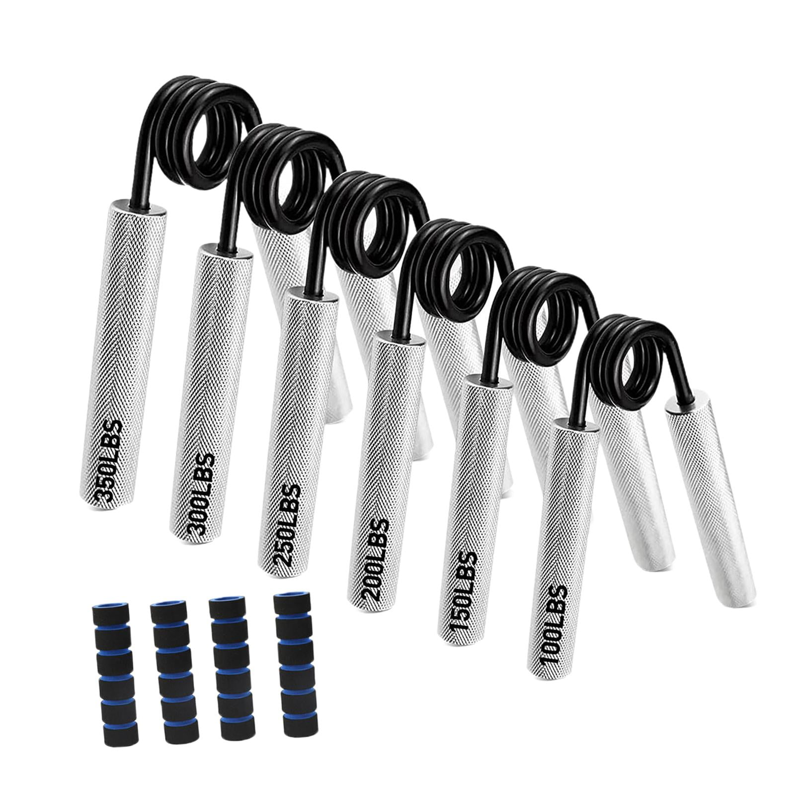 funtasica Metal Hand Grip Strengthener, 6 Piece Set, Non-Slip Wrist And Forearm Strengthener, Multipurpose Accessory for Sports And Fitness