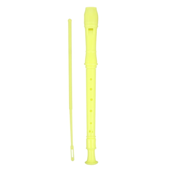 1 Set Kid Soprano Recorder 8 Hole ABS Clarinet Instrument Toy with Cleaning Rod