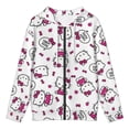 thumbnail image 3 of Hello Kitty Zip-Up Hoodie Pullover Hooded Long Sleeve Sweatshirts Tops Blouse with Pocket for Mens Womens, 3 of 8
