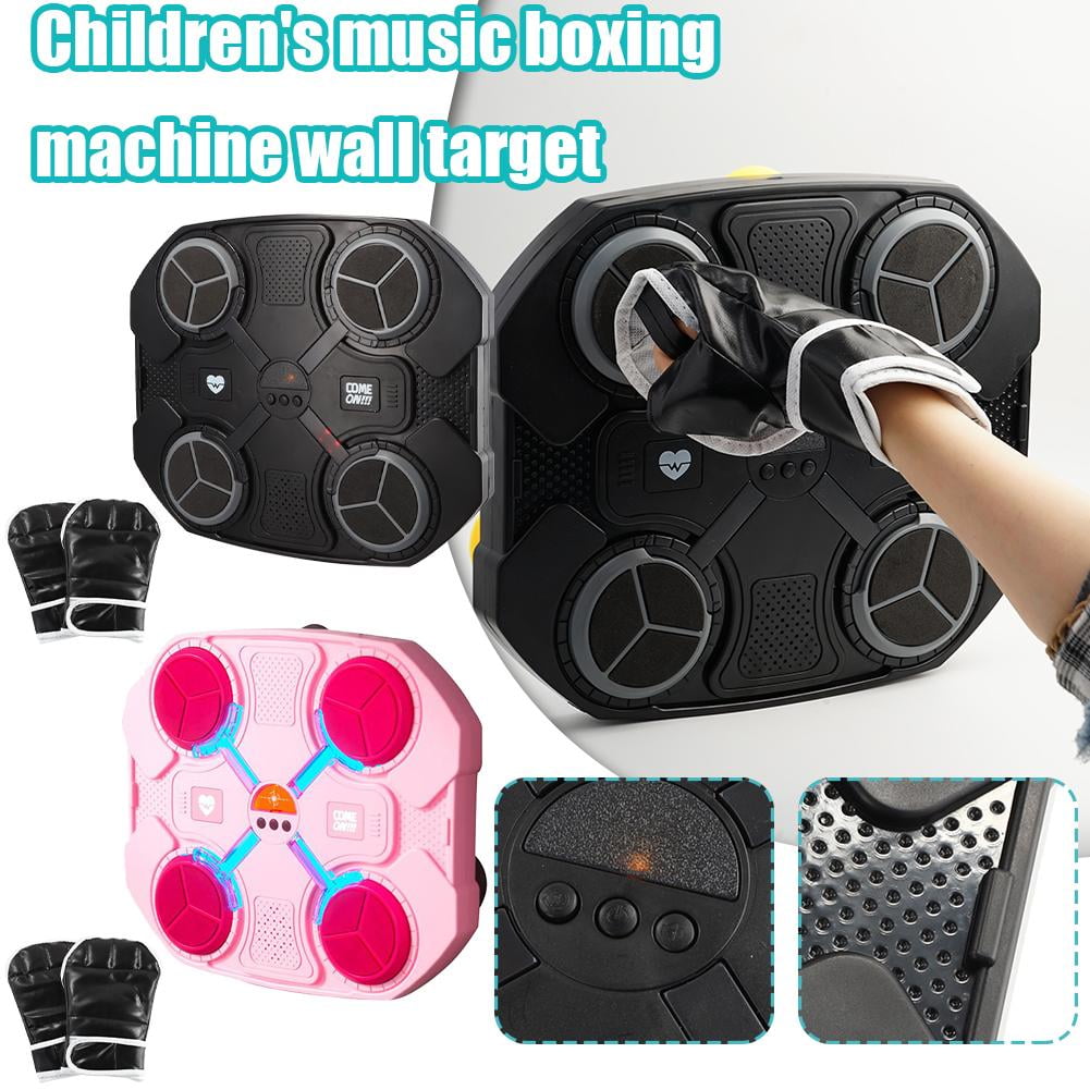 Machine De Boxe Musicale Bluetooth Avec Gants - Cible D'Entraînement Murale Pour Maison/Bureau