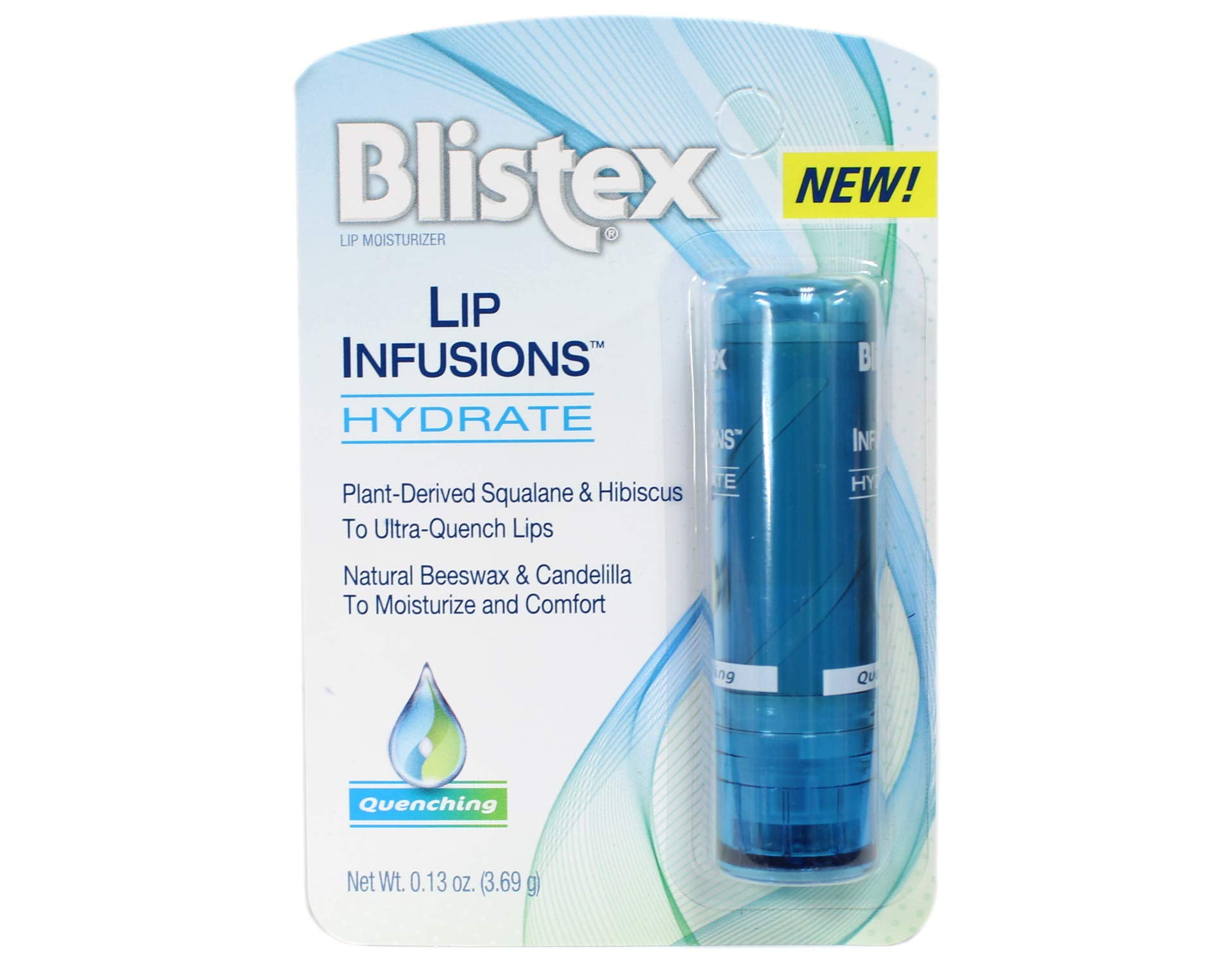 Blistex Lip Infusions Hydrate Lip Moisturizer 0.13 Ounce (6 Pack) Package May Vary