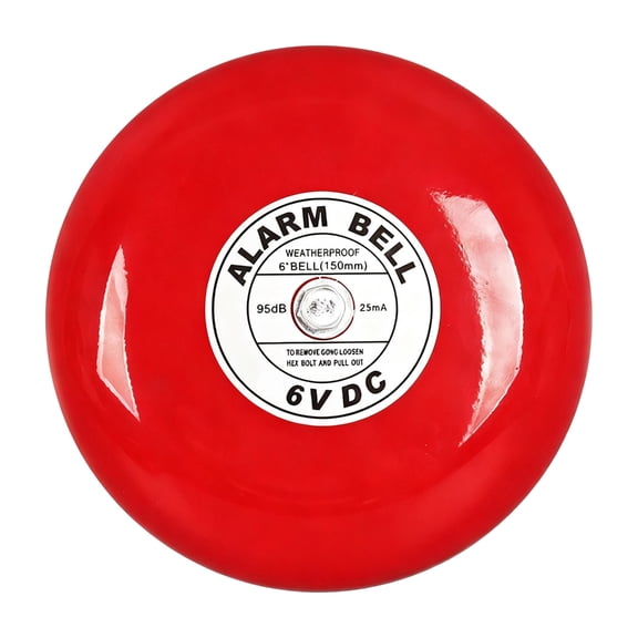 Zeiwohndc Heavy Duty Fire Alarm Bells 95dB Siren with Multiple Power Option Waterproof