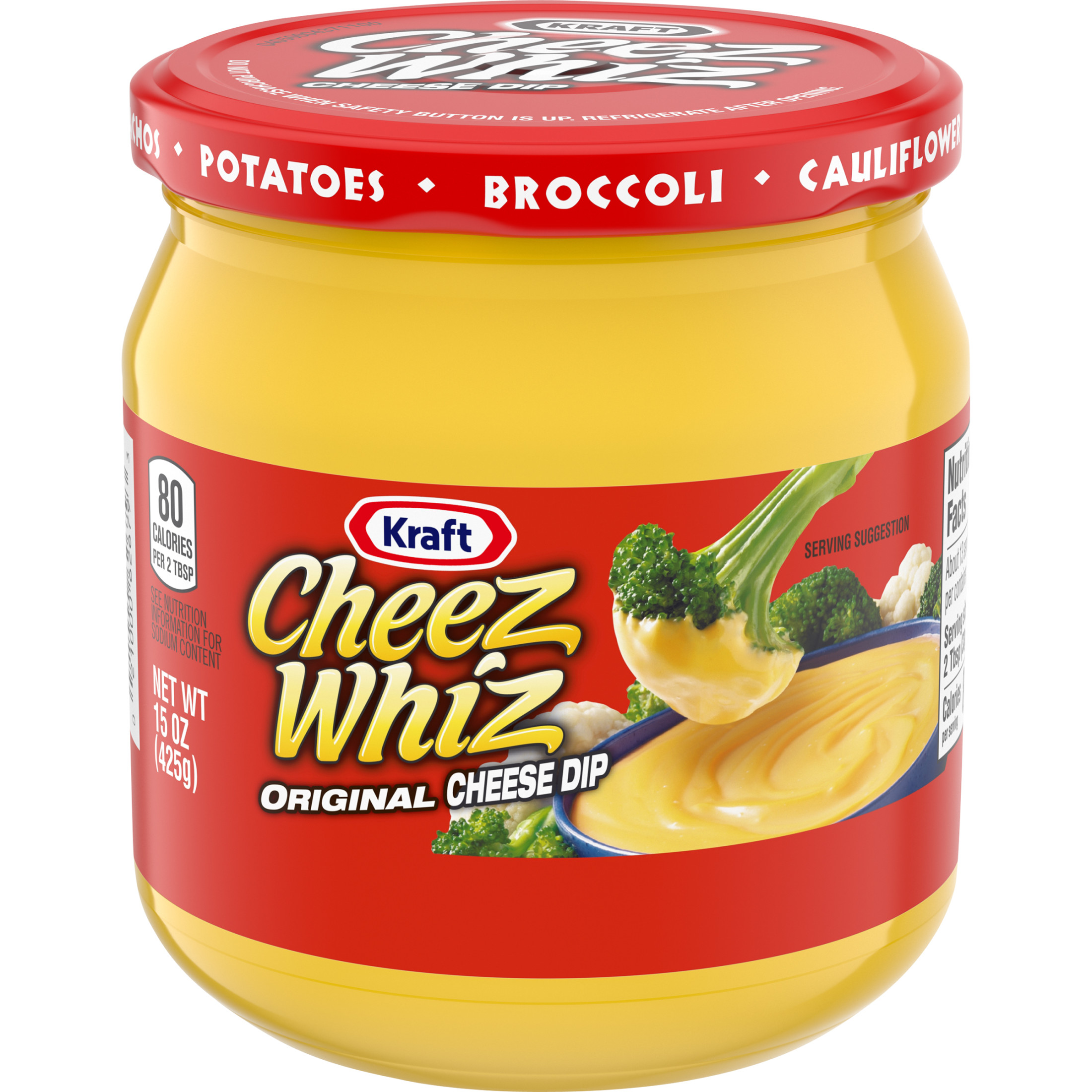 Cheez Whiz Original Cheese Dip, 15 oz Jar - image 4 of 6